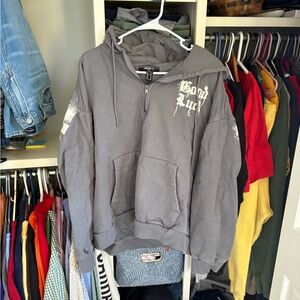 Forever 21 Men's Gray Zip-Up Jacket